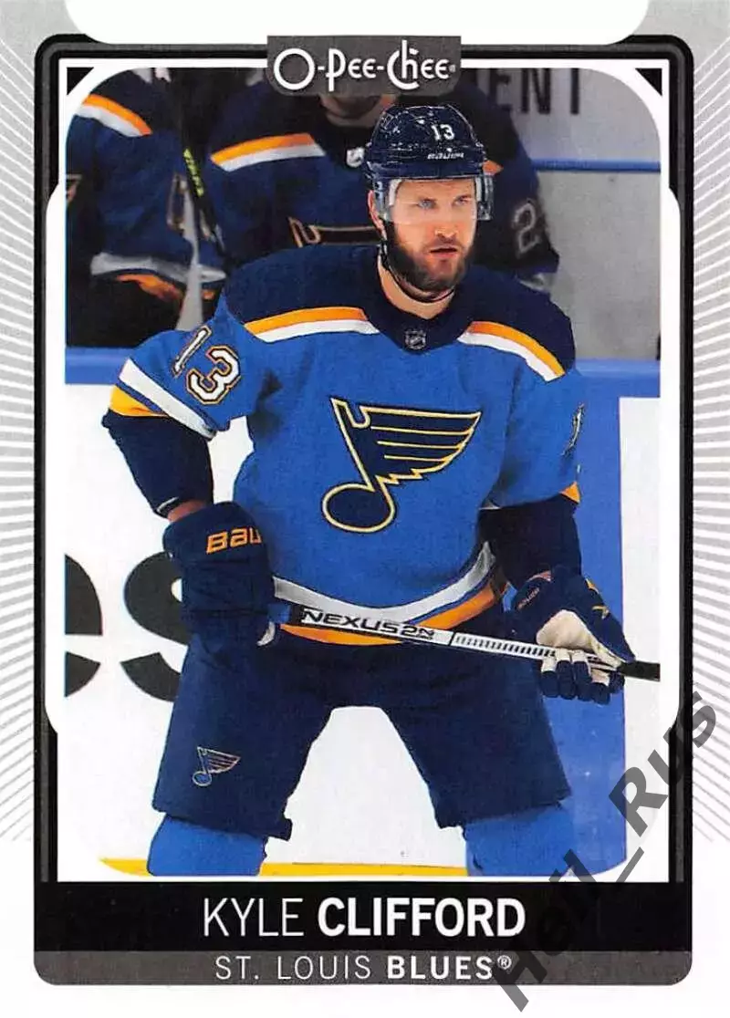 Карточка Kyle Clifford/Кайл Клиффорд (St. Louis Blues/Сент-Луис Блюз) НХЛ/NHL