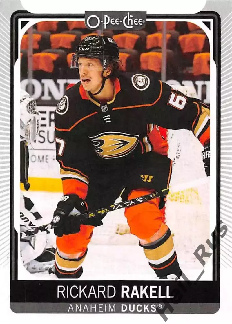 Хоккей Карточка Rickard Rakell/Рикард Ракелль Anaheim Ducks/Анахайм Дакс НХЛ-NHL