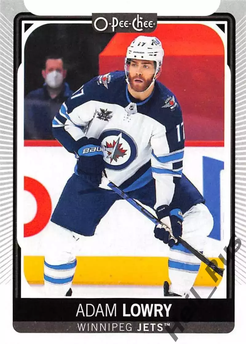 Хоккей. Карточка Adam Lowry/Адам Лаури (Winnipeg Jets/Виннипег Джетс) НХЛ/NHL