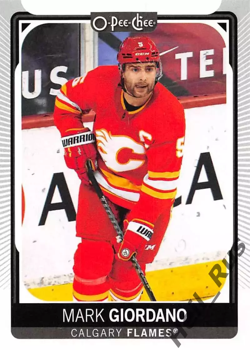 Карточка Марк Джиордано (Calgary Flames/Калгари Флэймз, Динамо Москва) НХЛ/NHL
