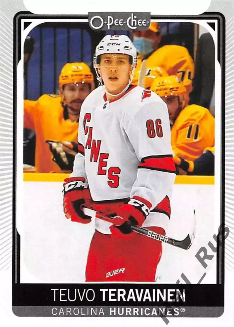 Карточка Teuvo Teravainen/Теуво Терявяйнен Carolina Hurricanes/Каролина NHL-НХЛ
