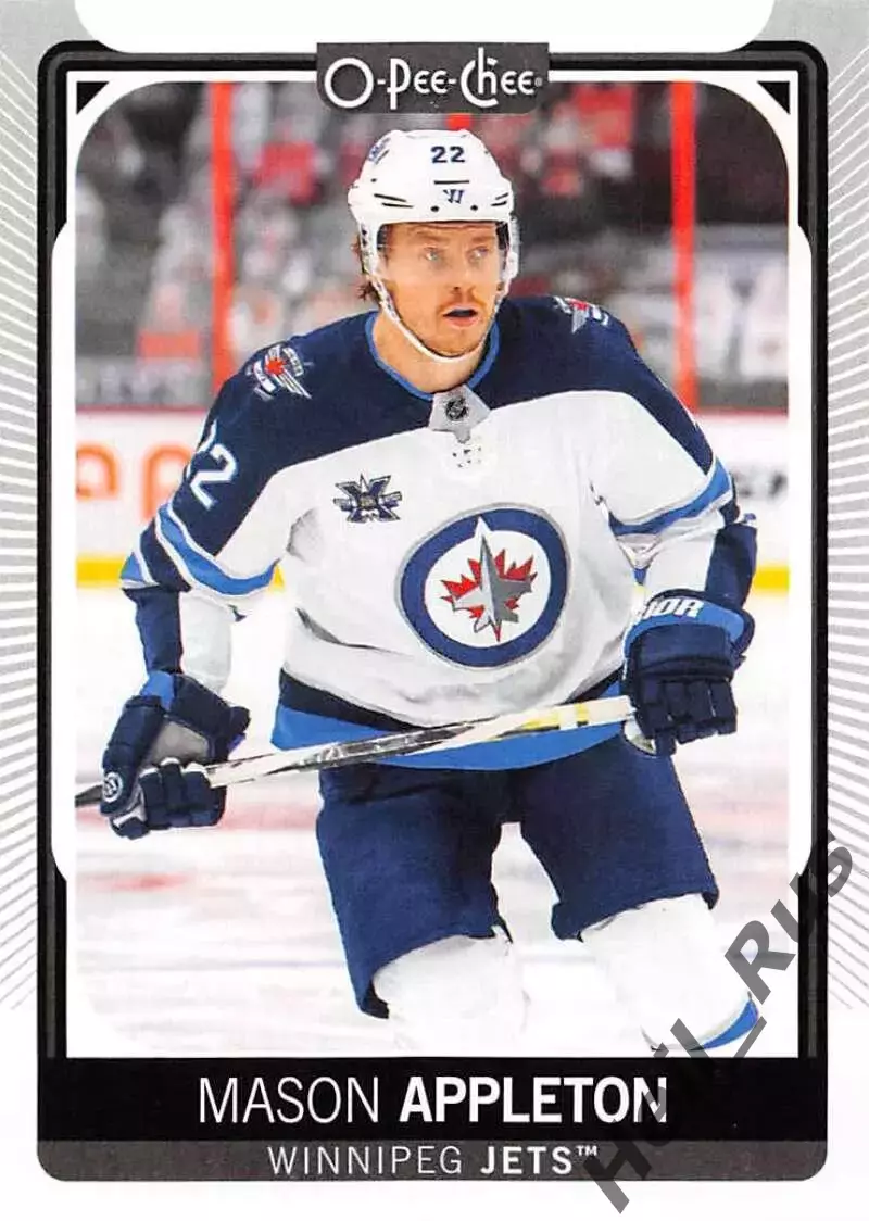 Карточка Mason Appleton/Мэйсон Эпплтон (Winnipeg Jets/Виннипег Джетс) НХЛ/NHL