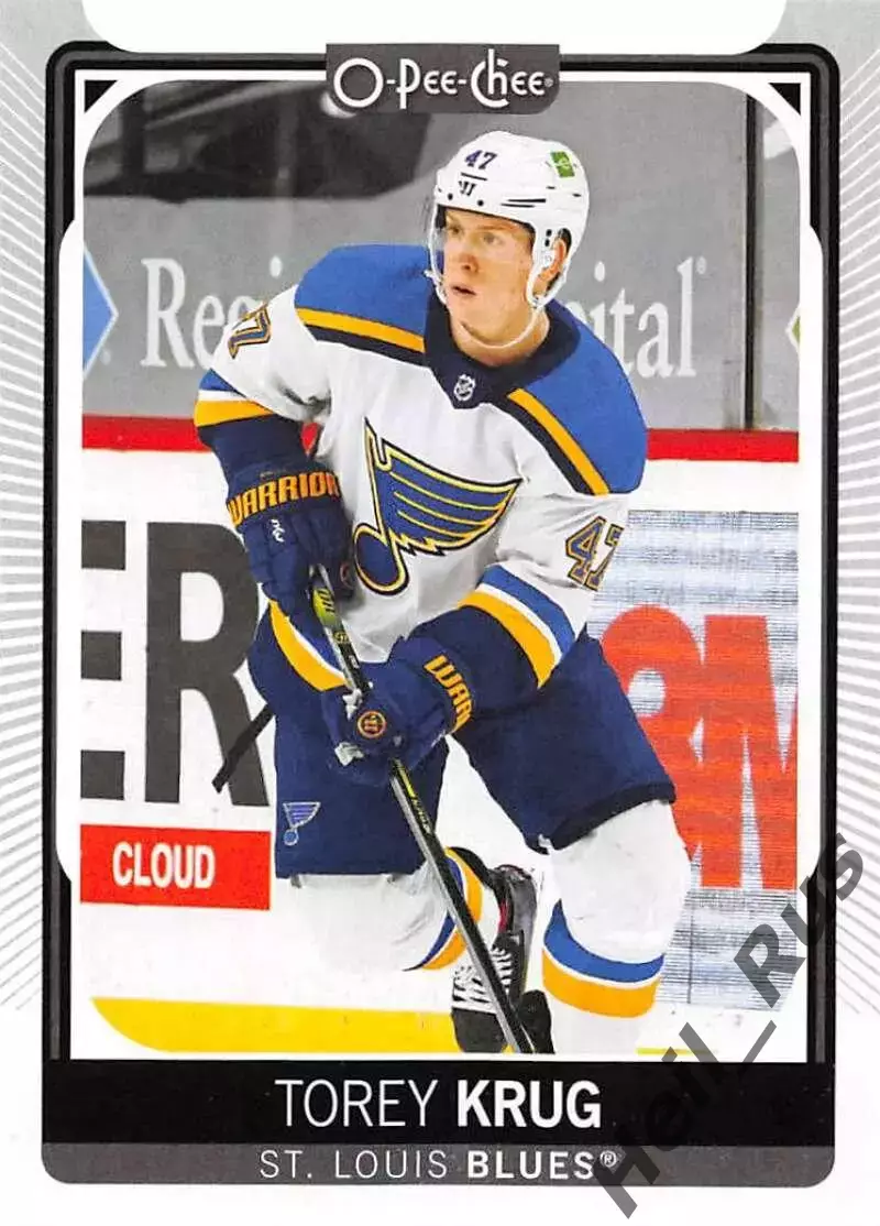 Хоккей; Карточка Torey Krug/Тори Круг (St. Louis Blues/Сент-Луис Блюз) НХЛ/NHL