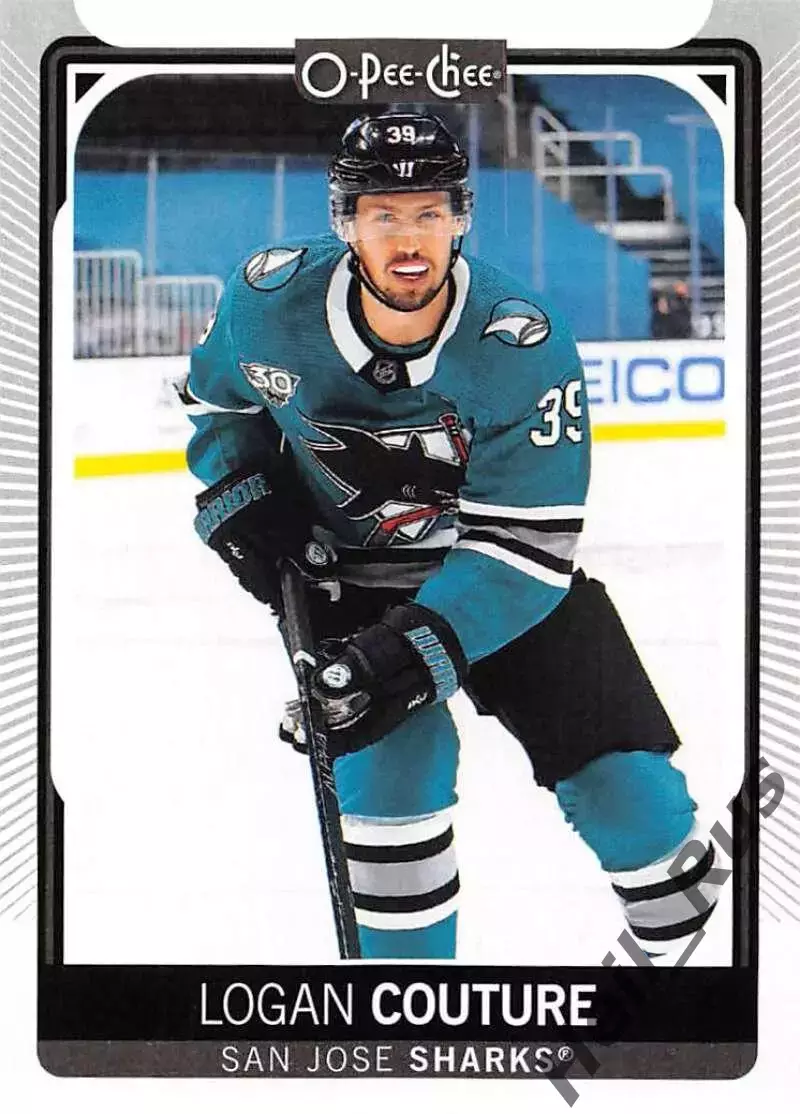 Хоккей Карточка Logan Couture/Логан Кутюр San Jose Sharks/Сан Хосе Шаркс NHL-НХЛ