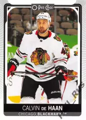 Хоккей; Карточка Calvin de Haan/Кэлвин Де Хаан Chicago Blackhawks/Чикаго НХЛ/NHL