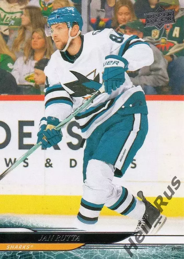 Хоккей. Карточка Jan Rutta/Ян Рутта (San Jose Sharks/Сан-Хосе Шаркс) NHL/НХЛ
