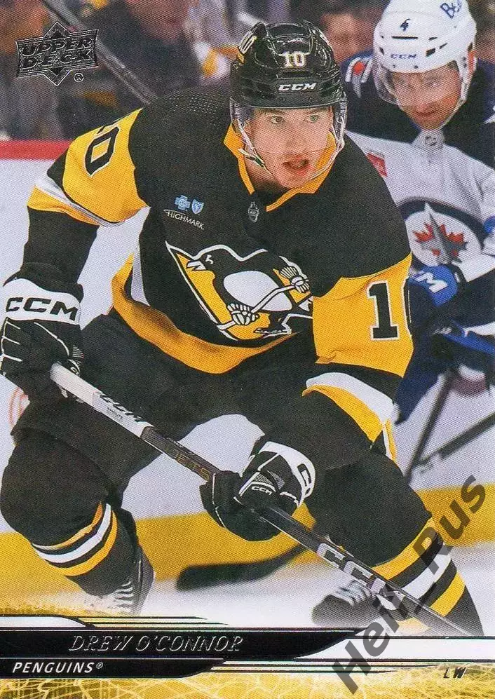 Хоккей Карточка Drew O'Connor/Дрю О'Коннор Pittsburgh Penguins/Питтсбург НХЛ/NHL