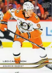Хоккей; Карточка Leo Carlsson/Лео Карлссон (Anaheim Ducks/Анахайм Дакс) НХЛ/NHL