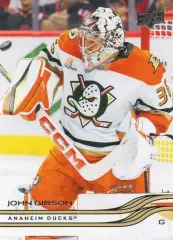 Хоккей. Карточка John Gibson/Джон Гибсон (Anaheim Ducks/Анахайм Дакс) НХЛ-NHL