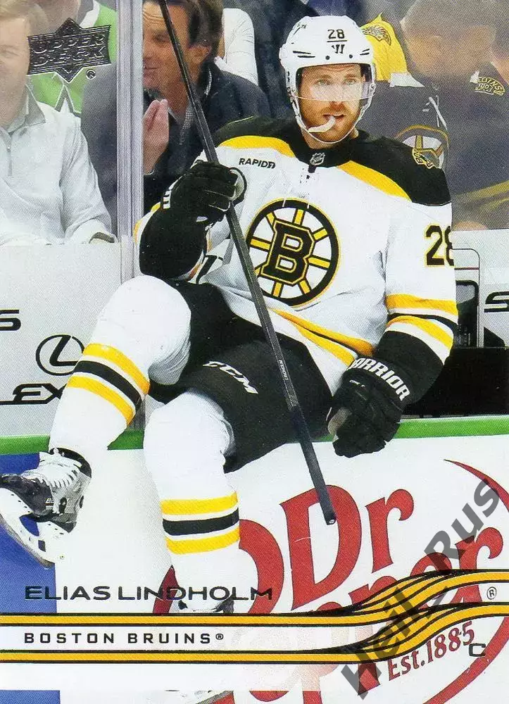 Карточка Elias Lindholm/Элиас Линдхольм (Boston Bruins/Бостон Брюинз) НХЛ/NHL