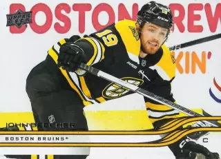 Хоккей. Карточка John Beecher / Джон Бичер (Boston Bruins/Бостон Брюинз) НХЛ/NHL