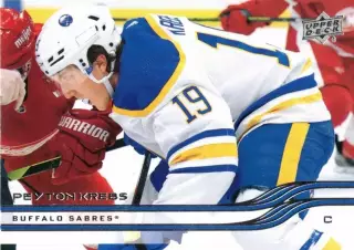 Хоккей; Карточка Peyton Krebs/Пейтон Кребс Buffalo Sabres/Баффало Сейбрз НХЛ/NHL