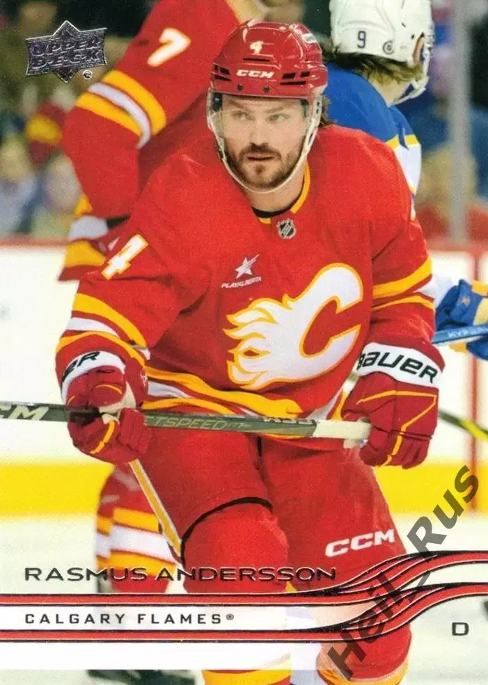 Карточка Rasmus Andersson/Расмус Андерссон Calgary Flames/Калгари Флэймз НХЛ-NHL