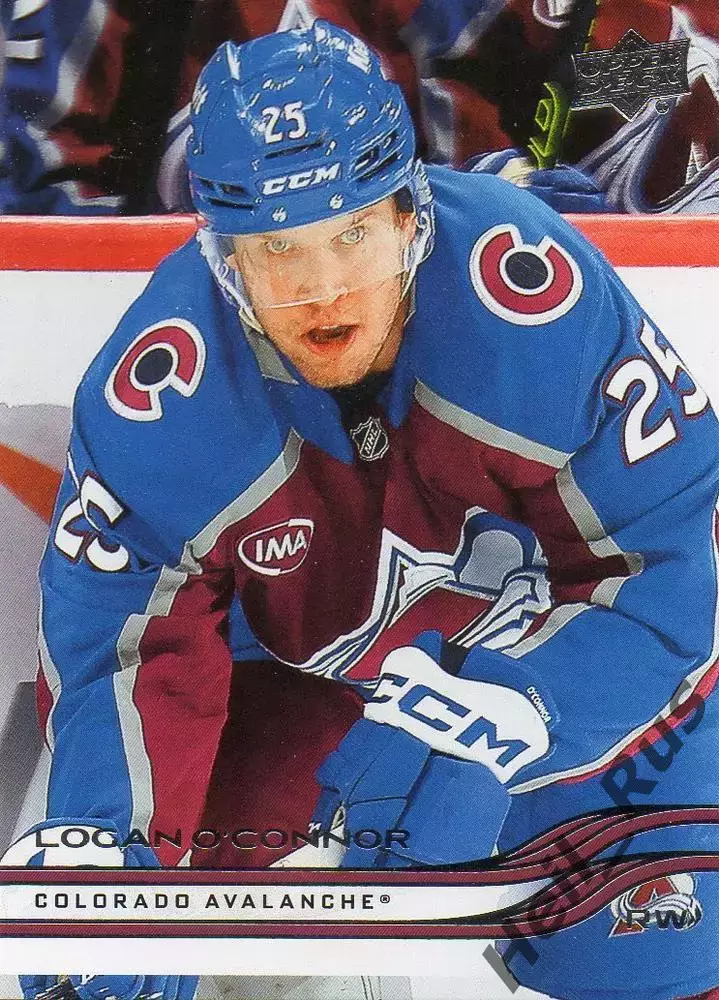Карточка O'Connor/Логан О’Коннор (Colorado Avalanche/Колорадо Эвеланш) НХЛ/NHL