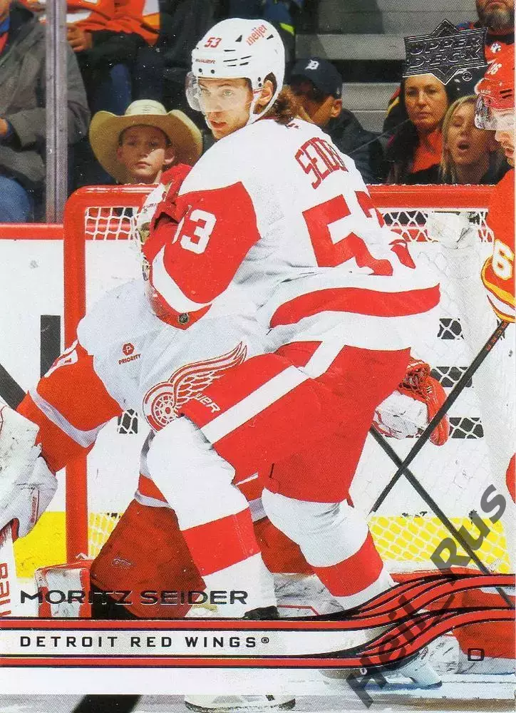 Карточка Moritz Seider/Мориц Зайдер Detroit Red Wings/Детройт Ред Уингз; NHL/НХЛ