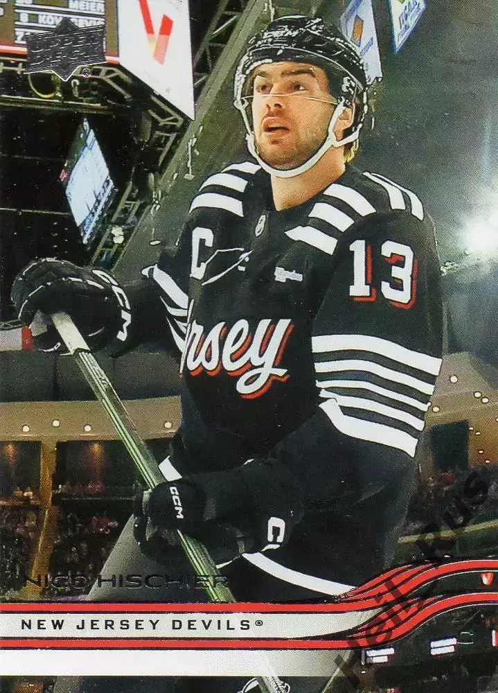 Карточка Nico Hischier/Нико Хишир (New Jersey Devils/Нью-Джерси Девилз) НХЛ NHL