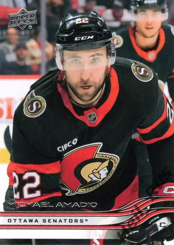 Карточка Michael Amadio/Майкл Амадио (Ottawa Senators/Оттава Сенаторз) НХЛ/NHL
