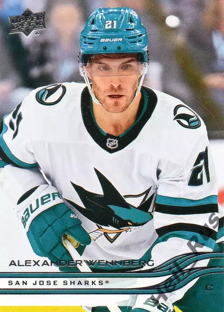 Карточка A. Wennberg/Александр Веннберг (San Jose Sharks/Сан-Хосе Шаркс) НХЛ/NHL