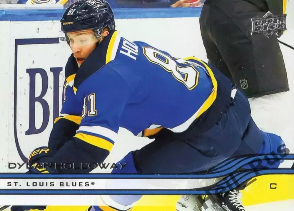 Карточка Dylan Holloway/Дилан Холлоуэй (St. Louis Blues/Сент-Луис Блюз) NHL/НХЛ
