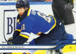 Карточка Dylan Holloway/Дилан Холлоуэй (St. Louis Blues/Сент-Луис Блюз) NHL/НХЛ