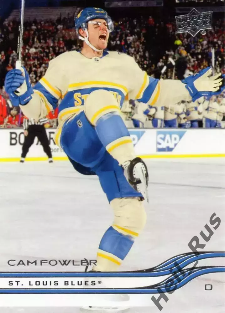 Хоккей. Карточка Cam Fowler/Кэм Фаулер (St. Louis Blues/Сент-Луис Блюз) НХЛ/NHL