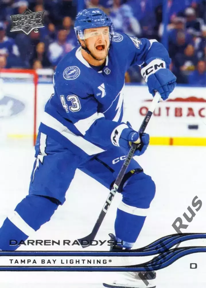 Карточка Raddysh/Даррен Рэддиш (Tampa Bay Lightning/Тампа-Бэй Лайтнинг) НХЛ/NHL