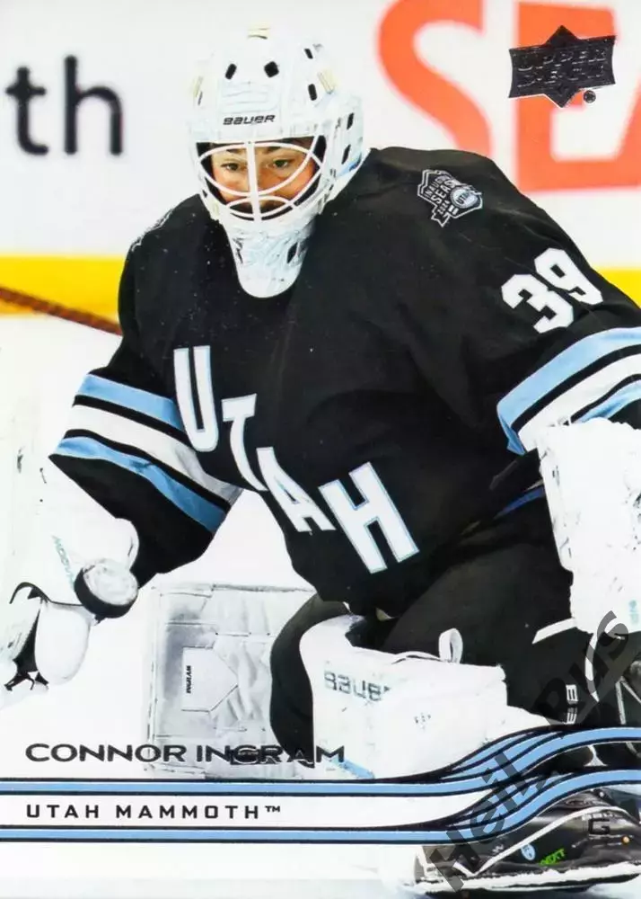 Хоккей. Карточка Connor Ingram/Коннор Ингрэм (Utah Mammoth/Юта Маммот) НХЛ/NHL
