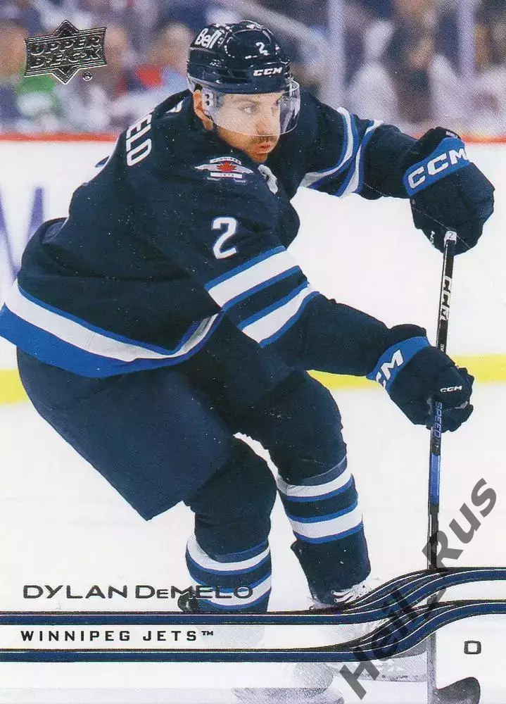 Хоккей. Карточка Dylan DeMelo/Дилан Демело Winnipeg Jets/Виннипег Джетс НХЛ/NHL