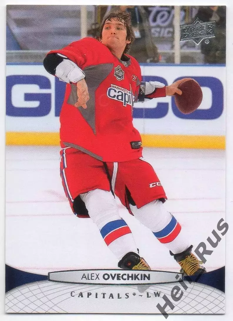 Хоккей. Карточка Александр Овечкин Вашингтон Кэпиталз/Динамо Москва, NHL/НХЛ/КХЛ