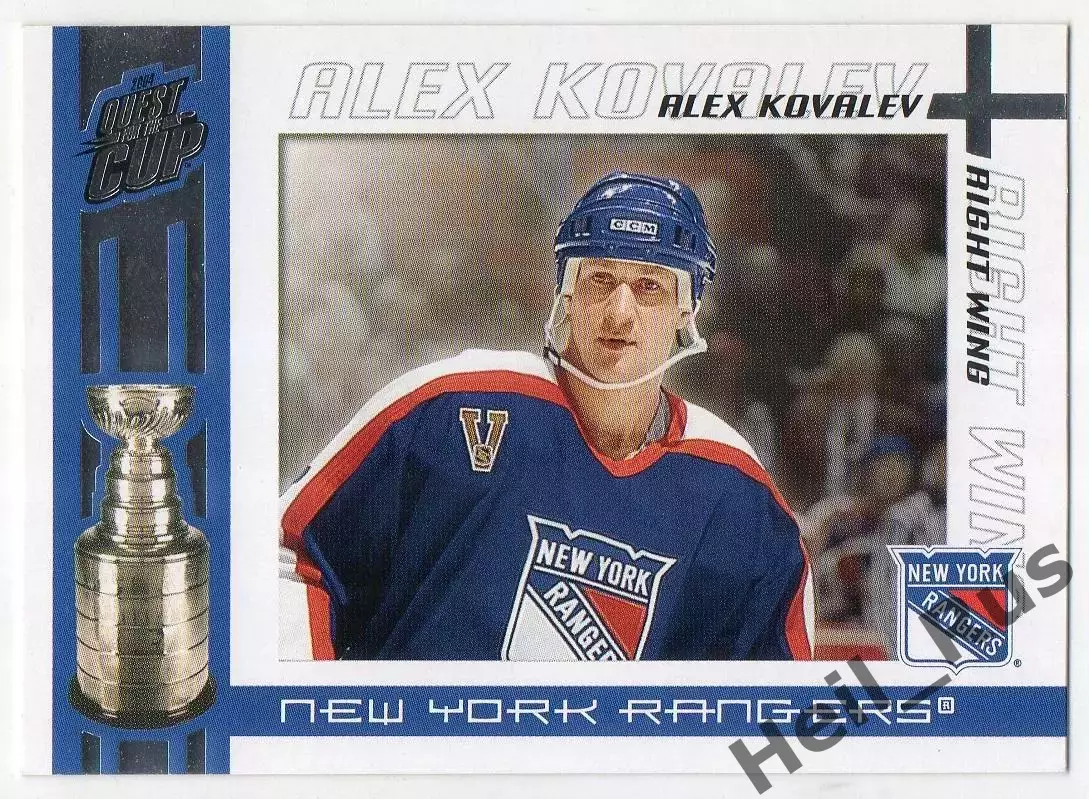 Карточка Алексей Ковалев Нью-Йорк Рейнджерс, Лада, Динамо/Спартак Москва НХЛ/КХЛ