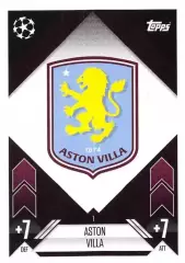 Футбол. Карточка Логотип/Эмблема Астон Вилла Лига Чемпионов 2024-25 TOPPS