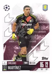 Футбол. Карточка Эмилиано Мартинес (Астон Вилла, Арсенал) Лига Чемпионов 2024-25