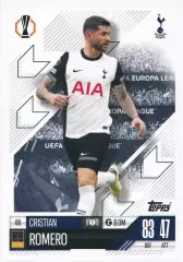 Футбол. Карточка Кристиан Ромеро (Тоттенхэм Хотспур) Лига Европы 2024-25 TOPPS
