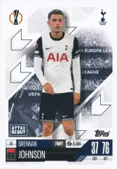 Футбол. Карточка Бреннан Джонсон (Тоттенхэм Хотспур) Лига Европы 2024-25 TOPPS