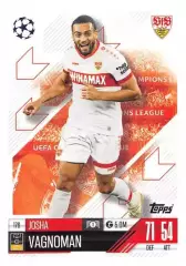 Футбол. Карточка Йоша Вагноман (Штутгарт, Гамбург) Лига Чемпионов 2024-25 TOPPS