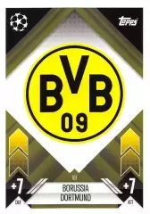 Футбол. Карточка Логотип/Эмблема Боруссия Дортмунд Лига Чемпионов 2024-25 TOPPS