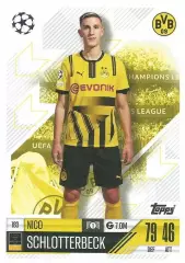 Футбол. Карточка Нико Шлоттербек Боруссия Дортмунд Лига Чемпионов 2024-25 TOPPS