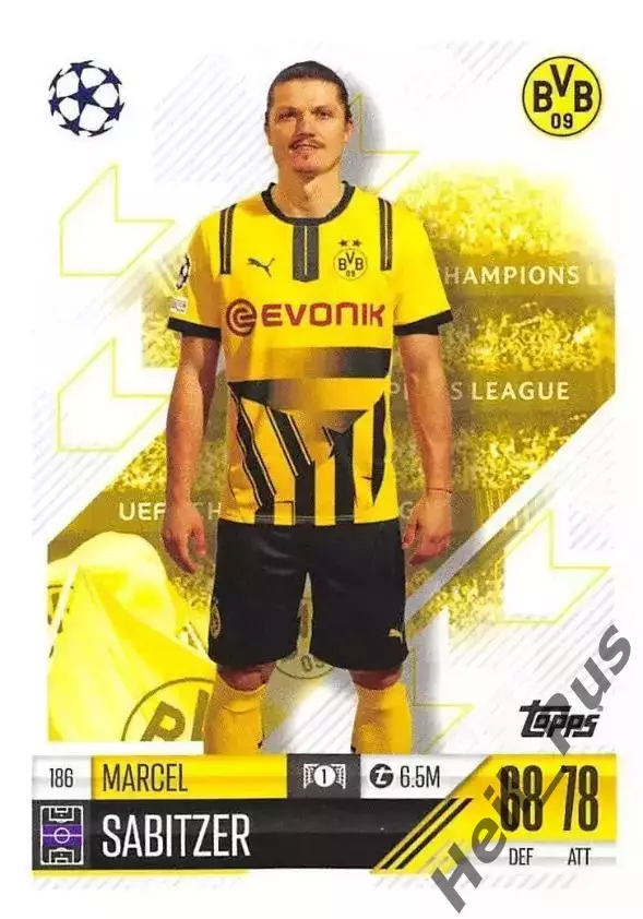 Карточка Марсель Забитцер Боруссия Дортмунд/Бавария Лига Чемпионов 2024-25 TOPPS