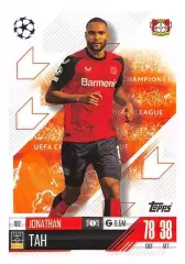 Футбол. Карточка Джонатан Та Байер 04 Леверкузен, Бавария Лига Чемпионов 2024-25