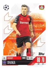 Футбол Карточка Гранит Джака Байер 04 Леверкузен, Арсенал Лига Чемпионов 2024-25