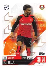 Футбол. Карточка Натан Телла (Байер 04 Леверкузен) Лига Чемпионов 2024-25 TOPPS
