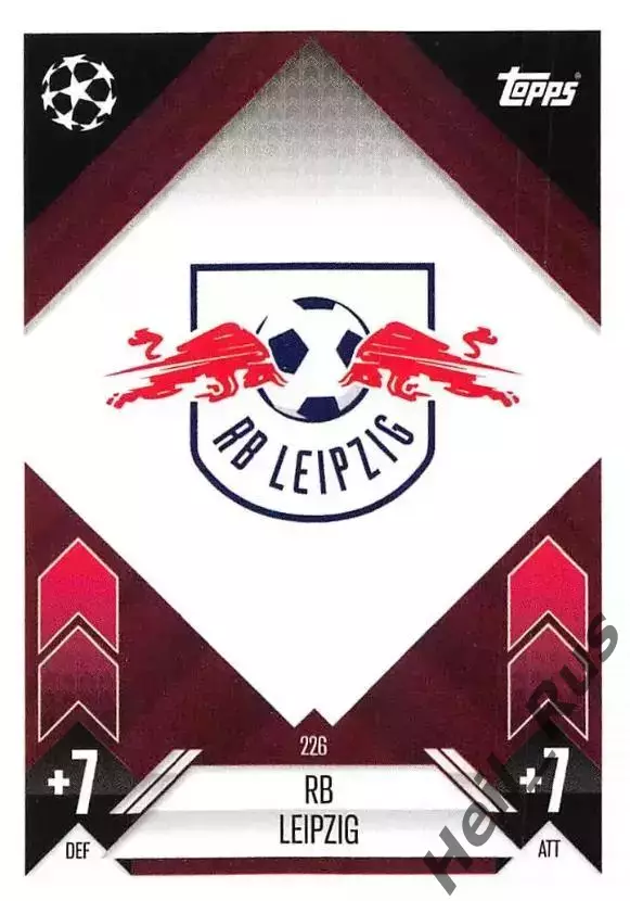 Футбол. Карточка Логотип/Эмблема Leipzig/РБ Лейпциг Лига Чемпионов 2024-25 TOPPS