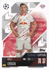 Футбол. Карточка Вилли Орбан (РБ Лейпциг, Кайзерслаутерн) Лига Чемпионов 2024-25