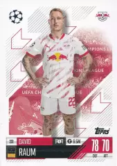 Футбол. Карточка Давид Раум РБ Лейпциг, Хоффенхайм Лига Чемпионов 2024-25 TOPPS