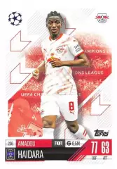 Футбол. Карточка Амаду Айдара (РБ Лейпциг, Ланс) Лига Чемпионов 2024-25 TOPPS