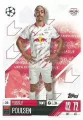 Футбол. Карточка Юссуф Поульсен РБ Лейпциг, Гамбург Лига Чемпионов 2024-25 TOPPS
