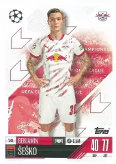 Карточка Беньямин Шешко (РБ Лейпциг, Манчестер Юнайтед) Лига Чемпионов 2024-25
