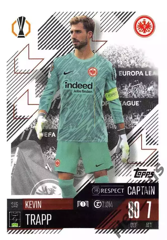 Карточка Кевин Трапп Айнтрахт Франкфурт/Париж Сен-Жермен/ПСЖ Лига Европы 2024-25