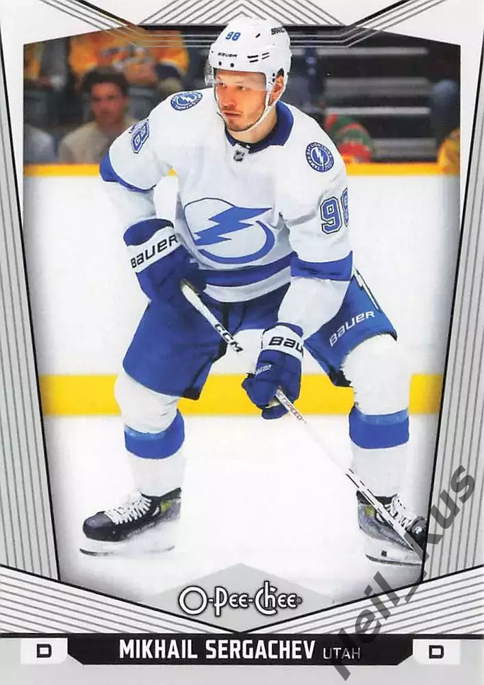 Карточка Михаил Сергачев Tampa Bay Lightning/Тампа-Бэй Лайтнинг Utah/Юта НХЛ/NHL