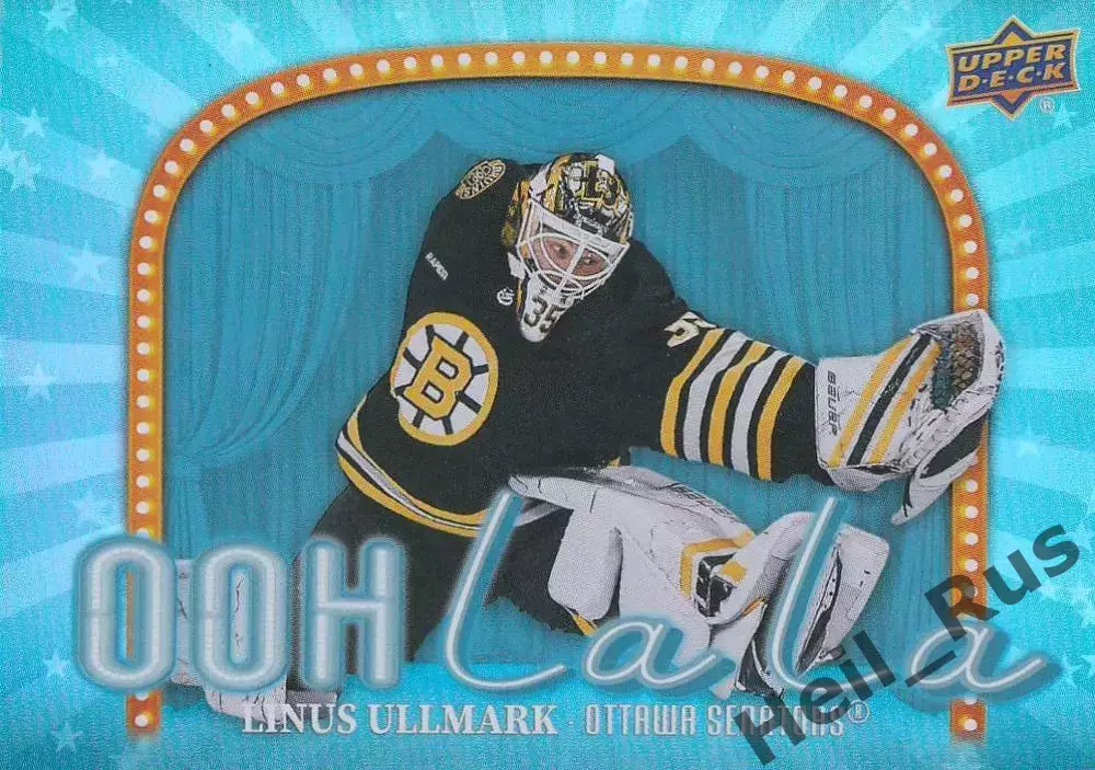 Хоккей Карточка Linus Ullmark/Линус Улльмарк Boston Bruins/Бостон Брюинз NHL-НХЛ